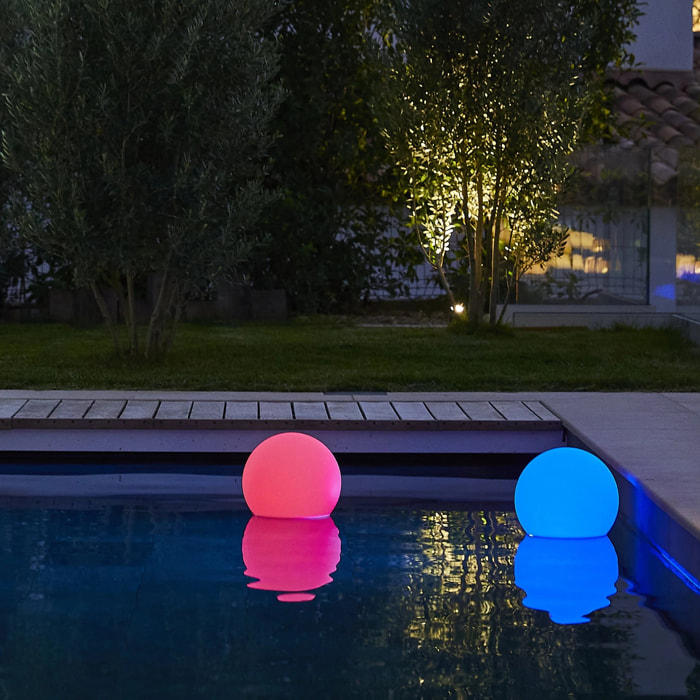 Boule lumineuse sans fil flottante LED BOBBY D30CM