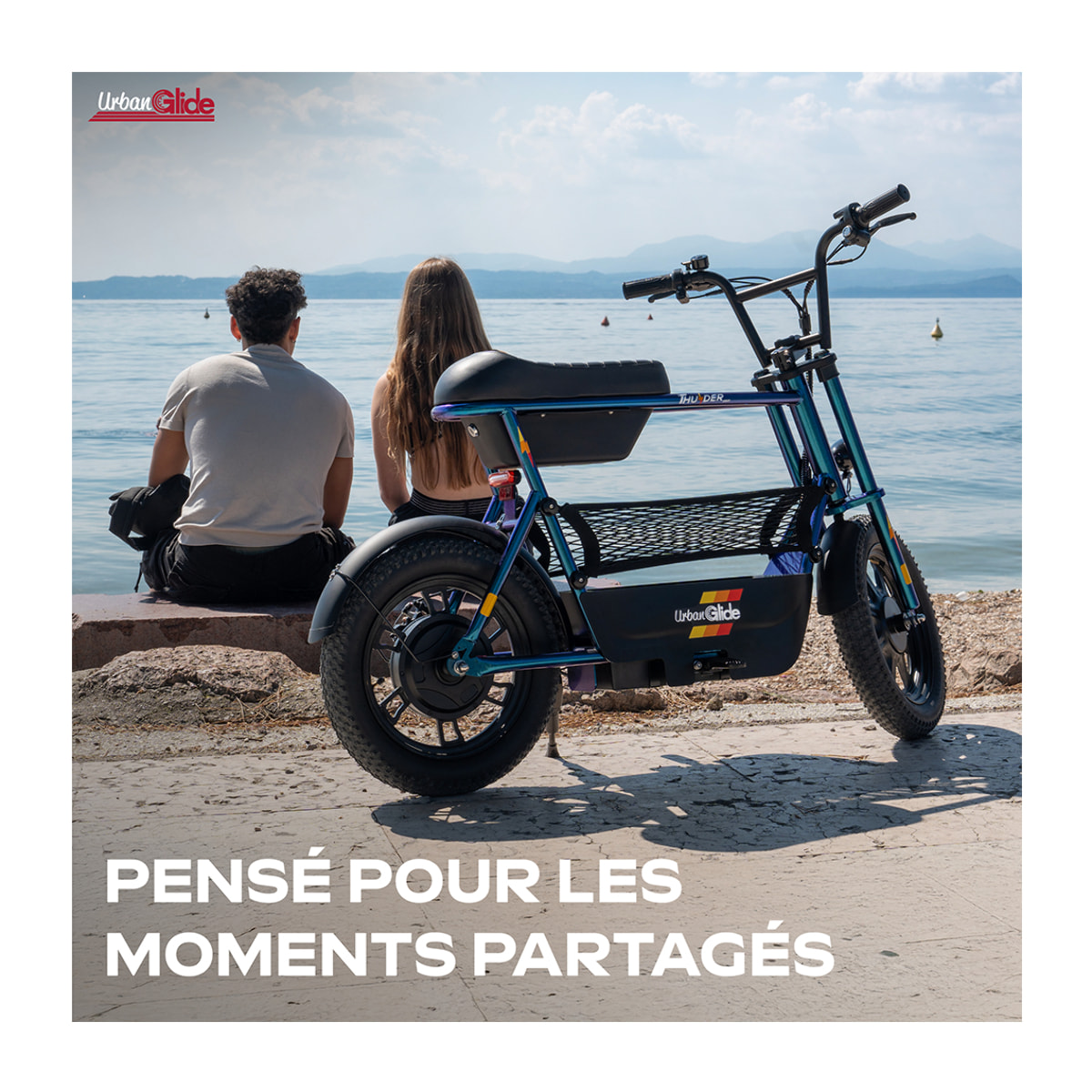 URBANGLIDE Thunder 160 Draisienne Électrique 25 km/h, Autonomie 30 km, Freins à Disque, Roues 16''