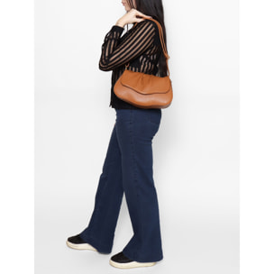 Borsa a spalla da donna - Modello False - Vera pelle - 30.5 x 19.5 x 9.0 cm