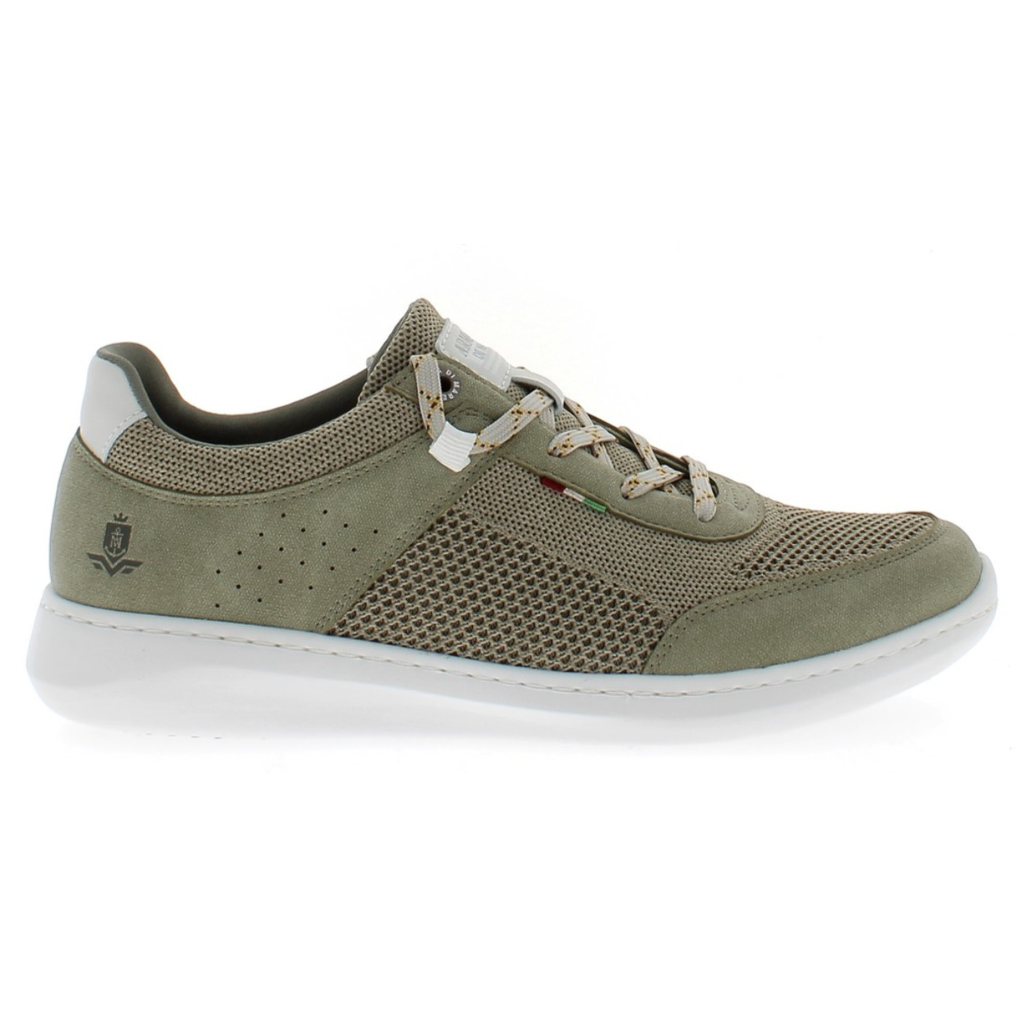 Armata di Mare Scarpe Uomo Sneakers Casual Stringate con Soletta Rimovibile in Memory Foam AMU S25M725 Khaki