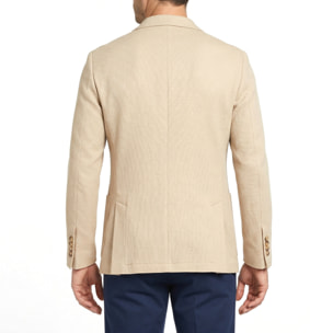 Giacca monopetto nido d'ape