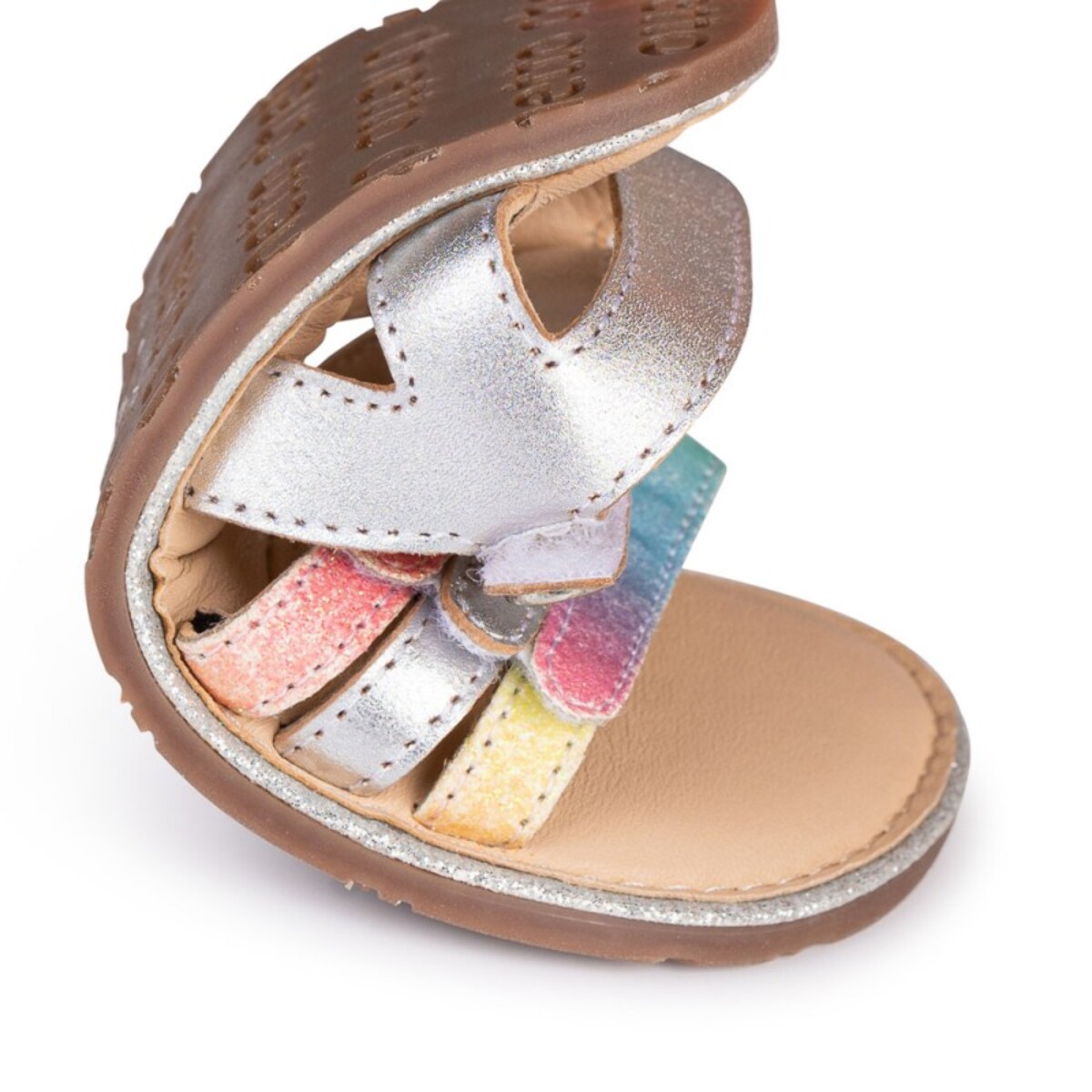 SANDALIA BAREFOOT PLATA - VELCRO Y FLEXIBILIDAD TOTAL