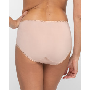 Braga midi con nuevo encaje floral, mate y femenino
