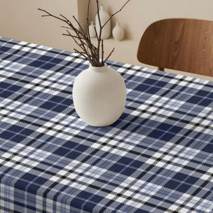 Nappe anti-taches 100% coton Davis Bleu