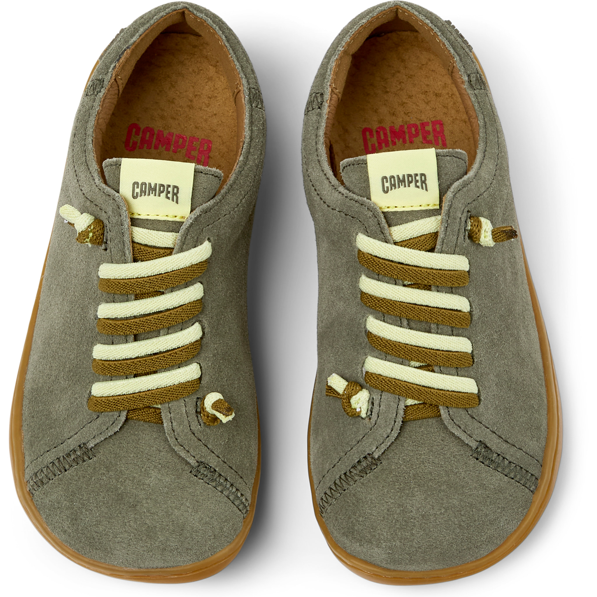 Zapatillas - CAMPER Peu Cami - Verde - Piel de ante