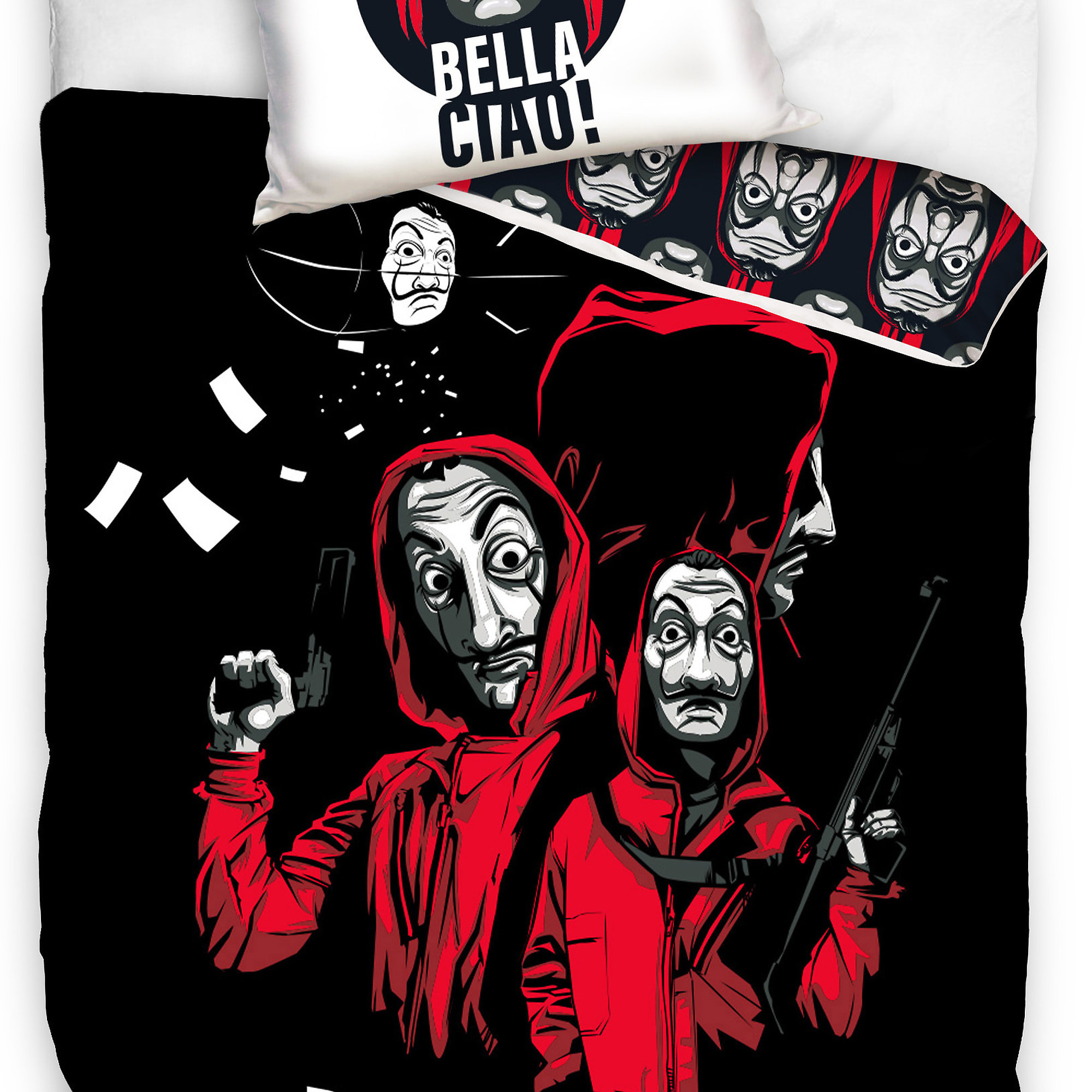 Parure de lit enfant 100% coton - CASA DE PAPEL