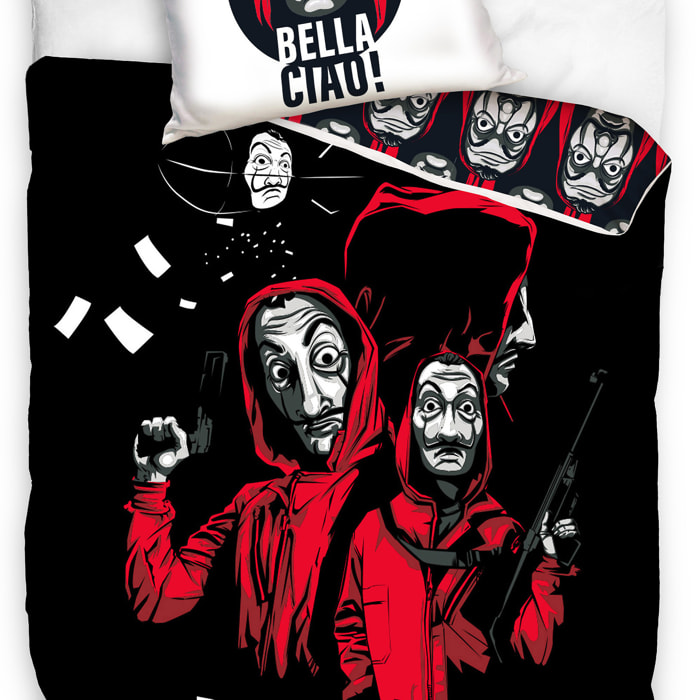 Parure de lit enfant 100% coton - CASA DE PAPEL