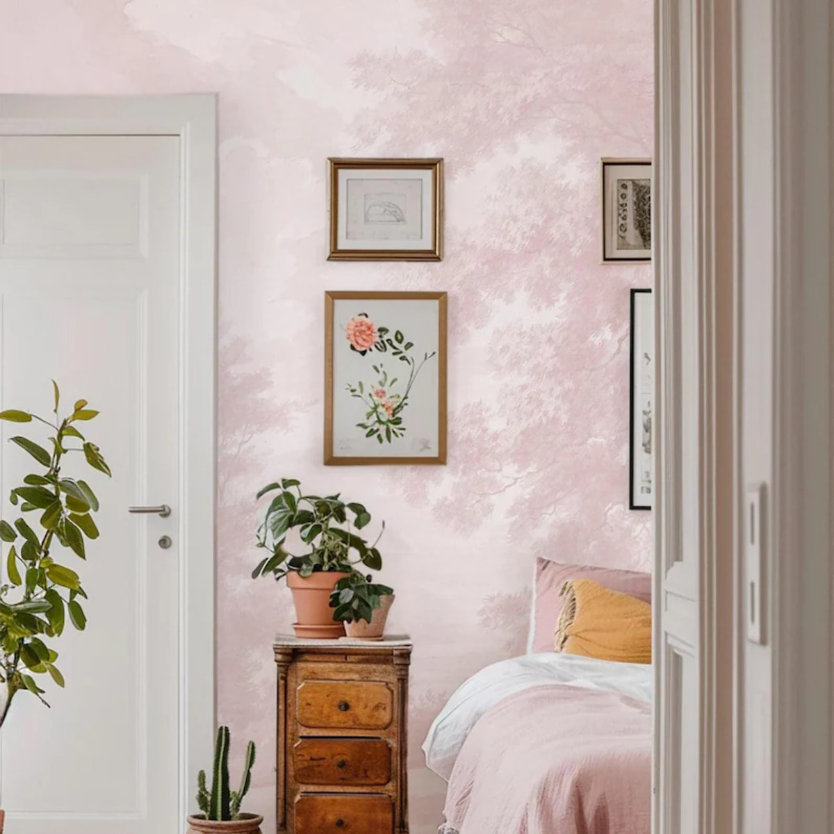 Carta da Parati Paesaggio Rosa