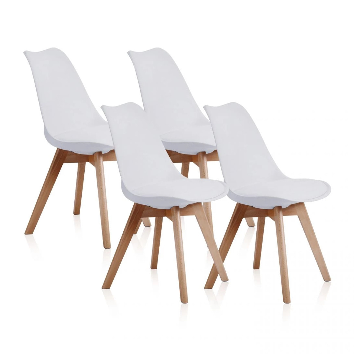 Pack 4 sillas Bistro Blanco