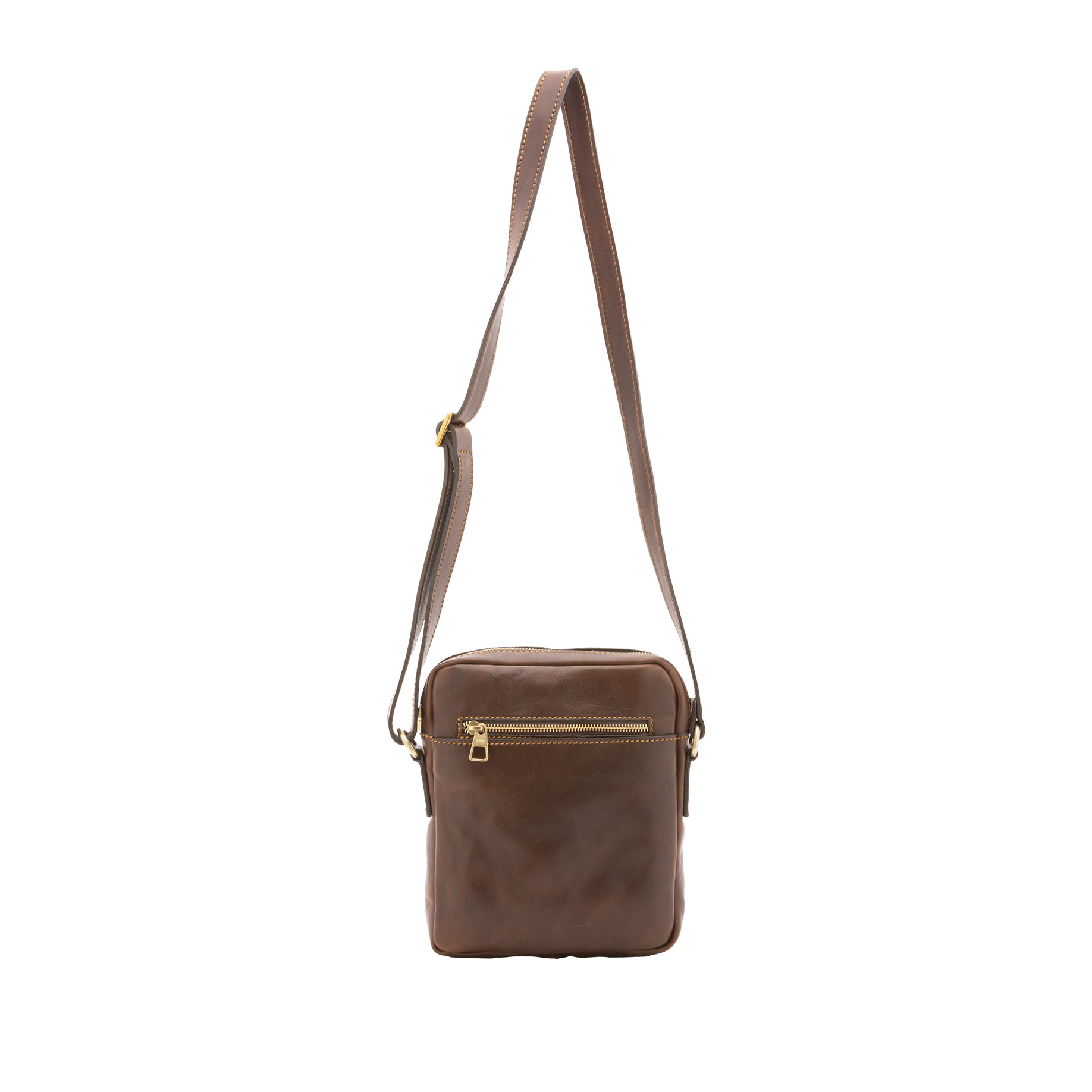 Borsa a tracolla  da uomo In Vera pelle Made in Italy 24x20x4 cm