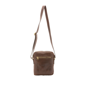 Borsa a tracolla  da uomo In Vera pelle Made in Italy 24x20x4 cm