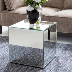 Table d'appoint Luxury 45x45cm argent Kare Design
