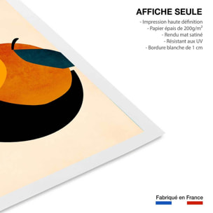 Affiche graphique Pommes Affiche seule