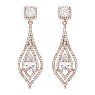 Pendientes Lux by Lux acabadoss en oro amarillo de 18K