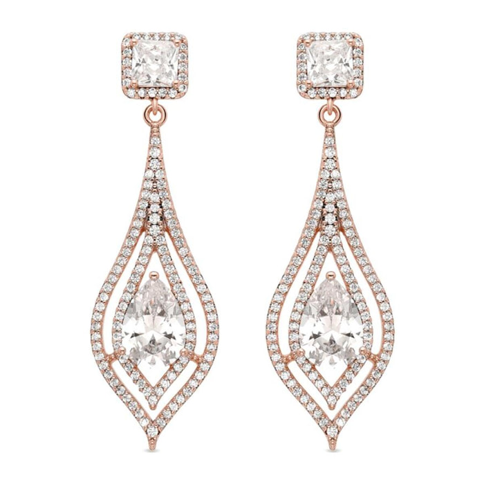 Pendientes Lux by Lux acabadoss en oro amarillo de 18K