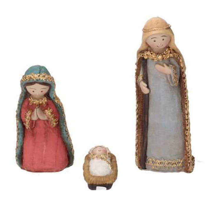 Presepe in resina set 11pz cmh13