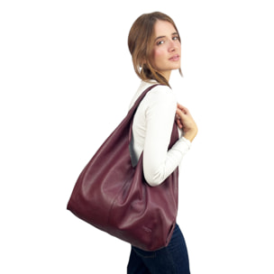 Bolso de Hombro Cheval Firenze Iris Burdeos