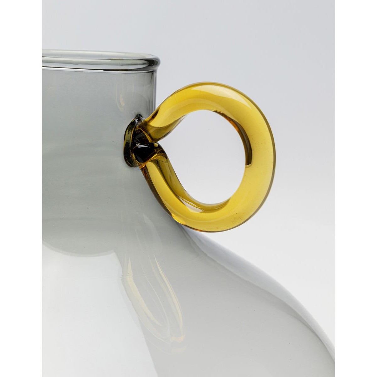 Vase Amore Handle gris 23cm Kare Design