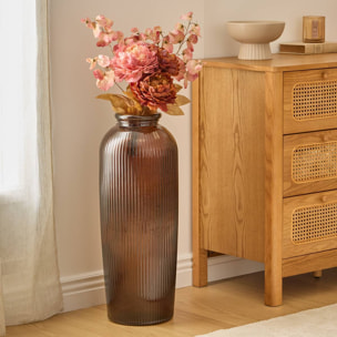 Vase Luz ambre H72cm