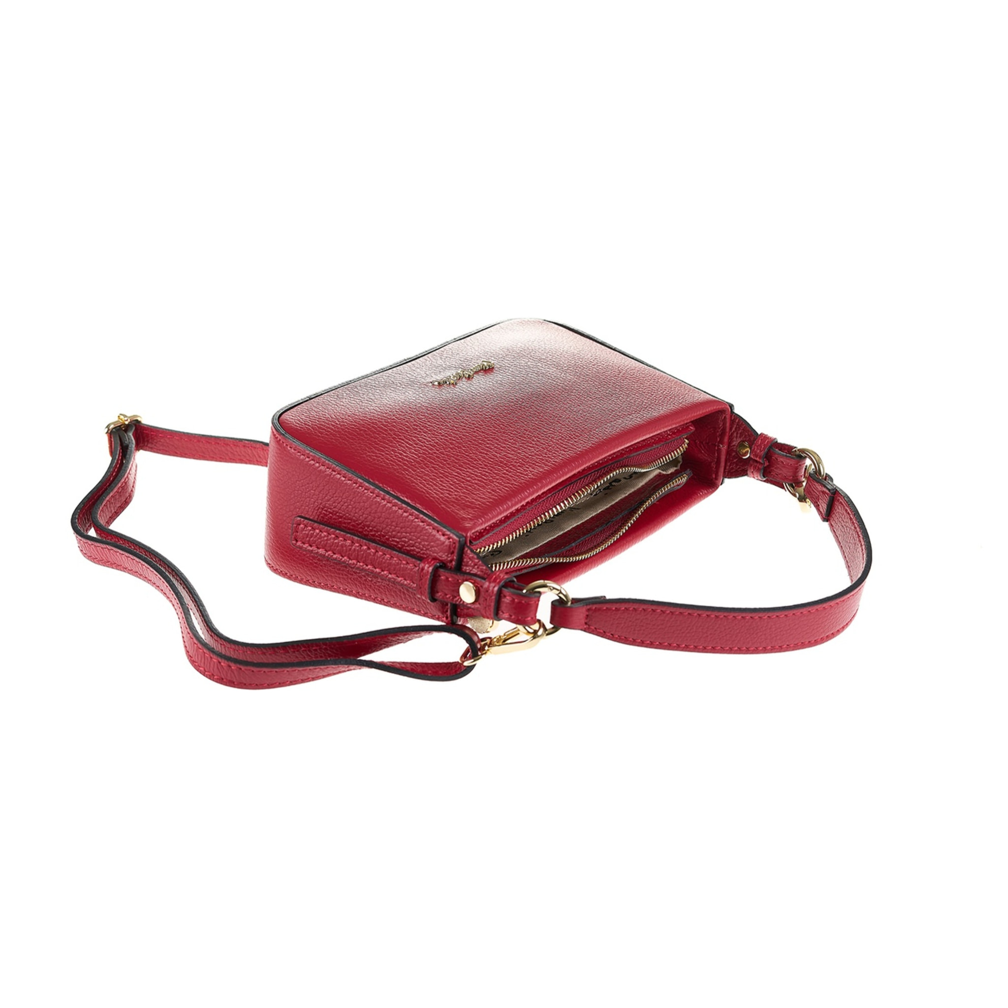 Borsa a spalla da donna Made in Italy - Modello Elowen - 100% pelle - 23.0 x 13.0 x 7.0 cm