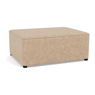 Topaze - pouf en simili - Beige