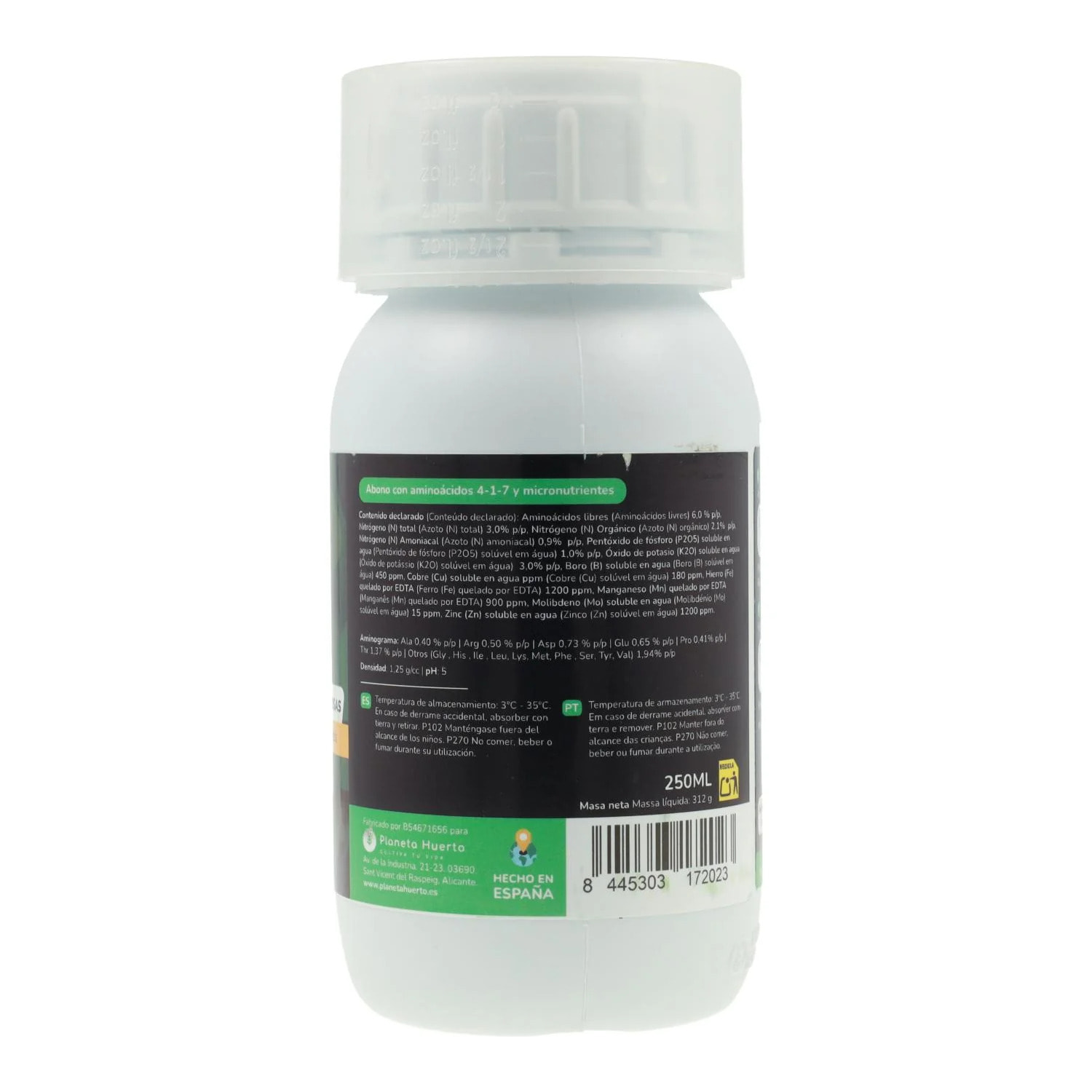 Abono Líquido Universal Planeta Huerto 250 ml