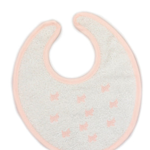 Babero Redondo Velcro Perritos-Coronas-Estrellitas Rosa Talla Uni