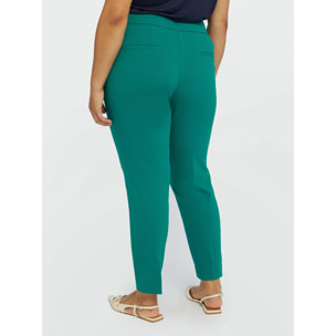 Fiorella Rubino - Pantalón recto con bolsillos franceses - Verde