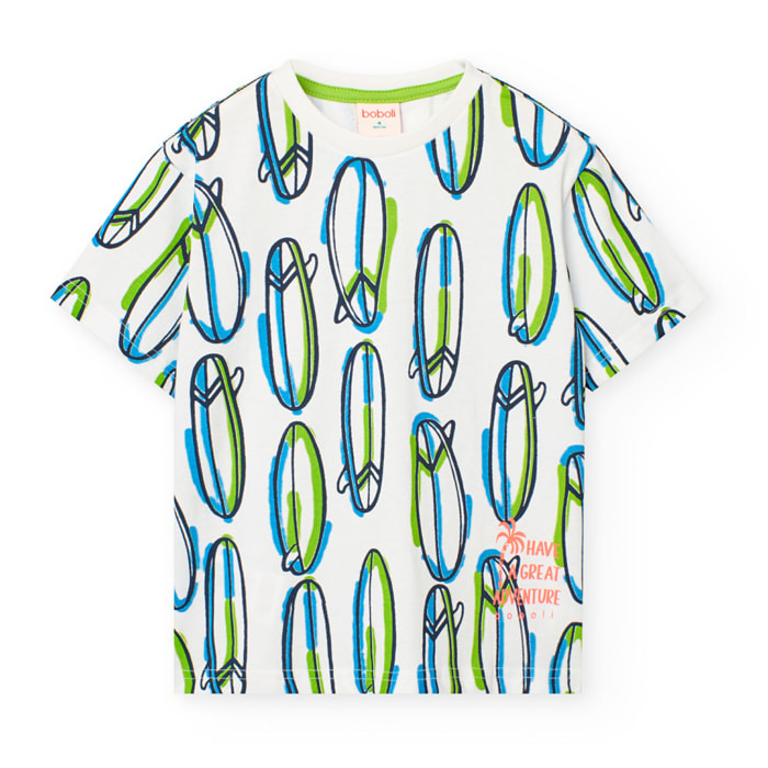 T-Shirt tricot imprimée  -BCI