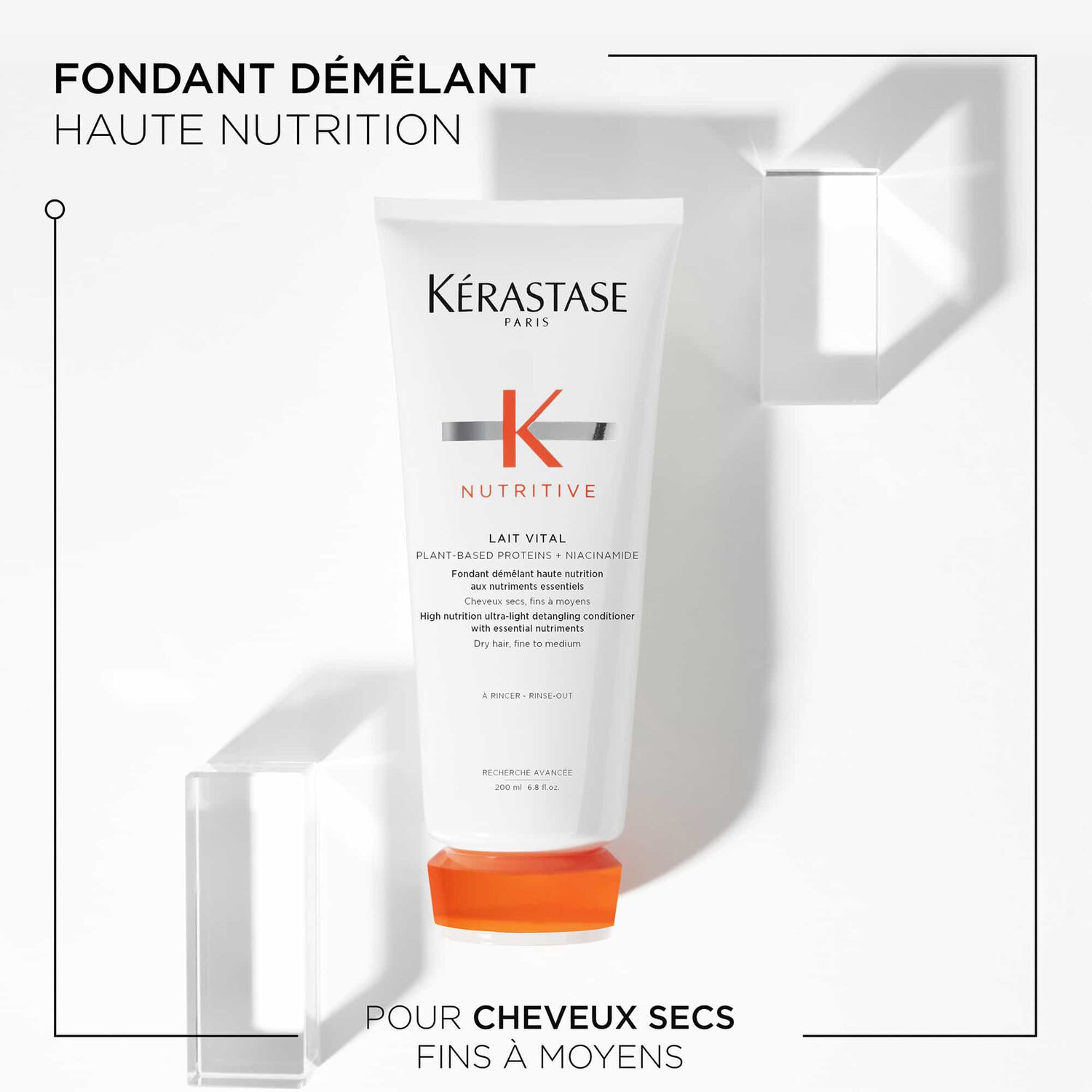 Nutritive - Après-shampoing démêlant haute nutrition aux nutriments essentiels 200 ml