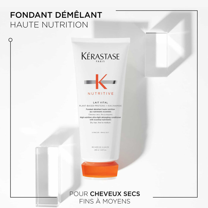 Nutritive - Après-shampoing démêlant haute nutrition aux nutriments essentiels 200 ml