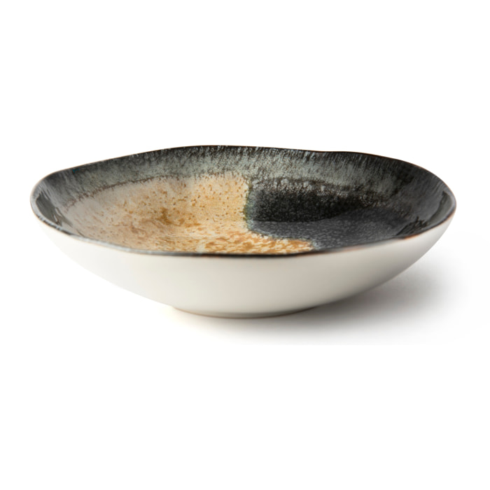 Set 6 piatti fondi Excelsa – Dioniso, Ceramica Beige