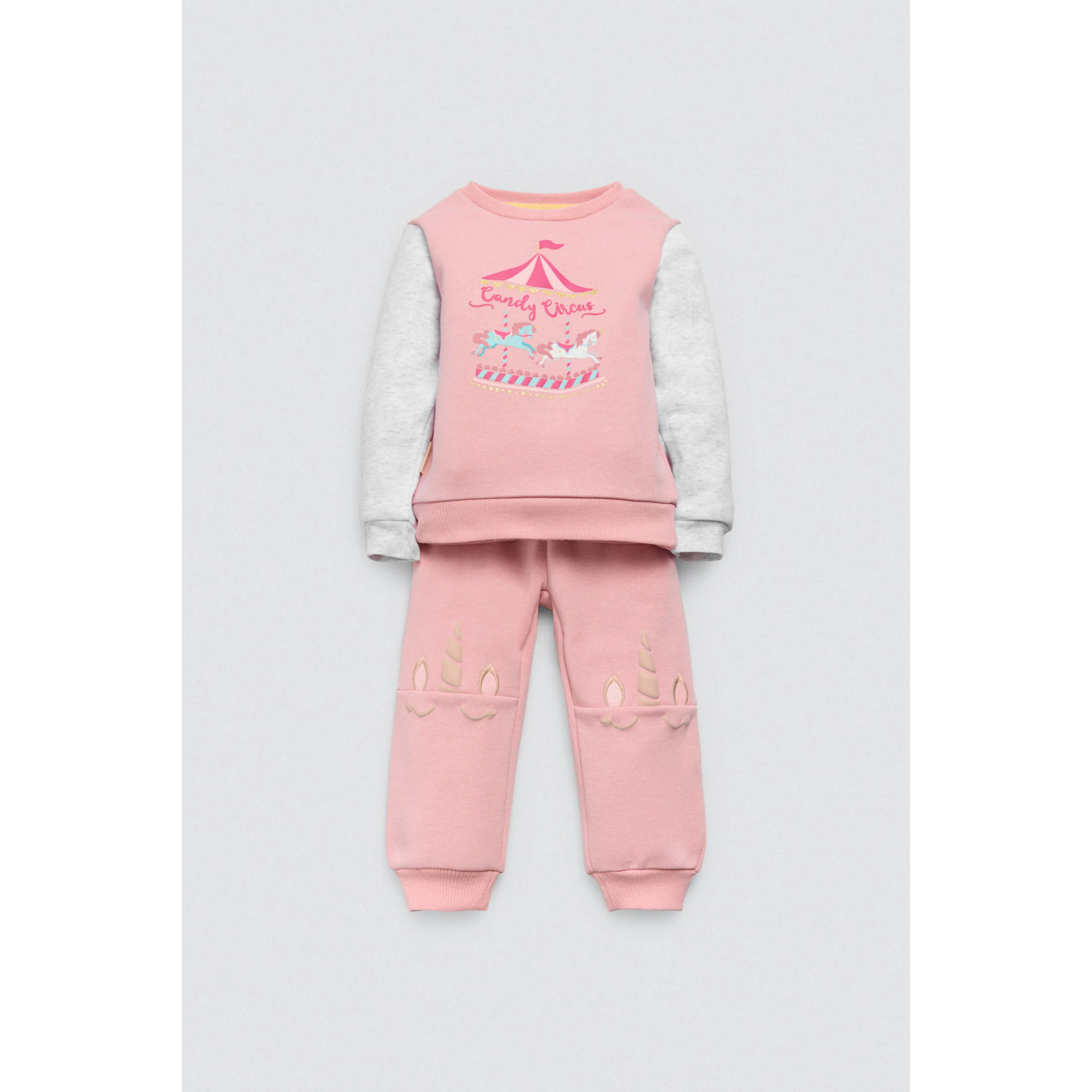 Felpa e jogger per neonato Candy Circus