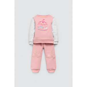 Felpa e jogger per neonato Candy Circus