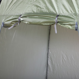 Carpa Vestidor de Poliéster Oxford Metal 1,2x1,2x1,9m Verde