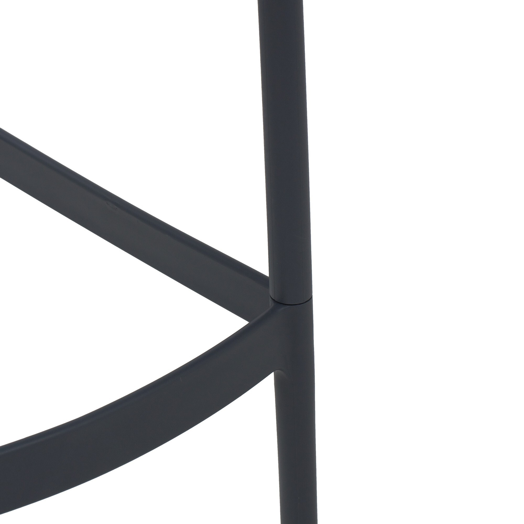 Set di 4 sgabelli LIVERPOOL in polipropilene antracite