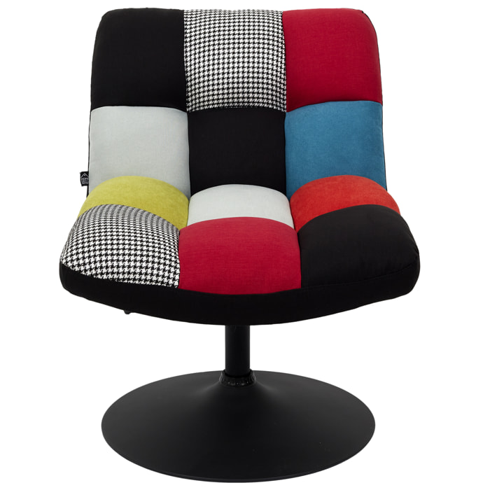 Fauteuil Pivotant Anton Patchwork