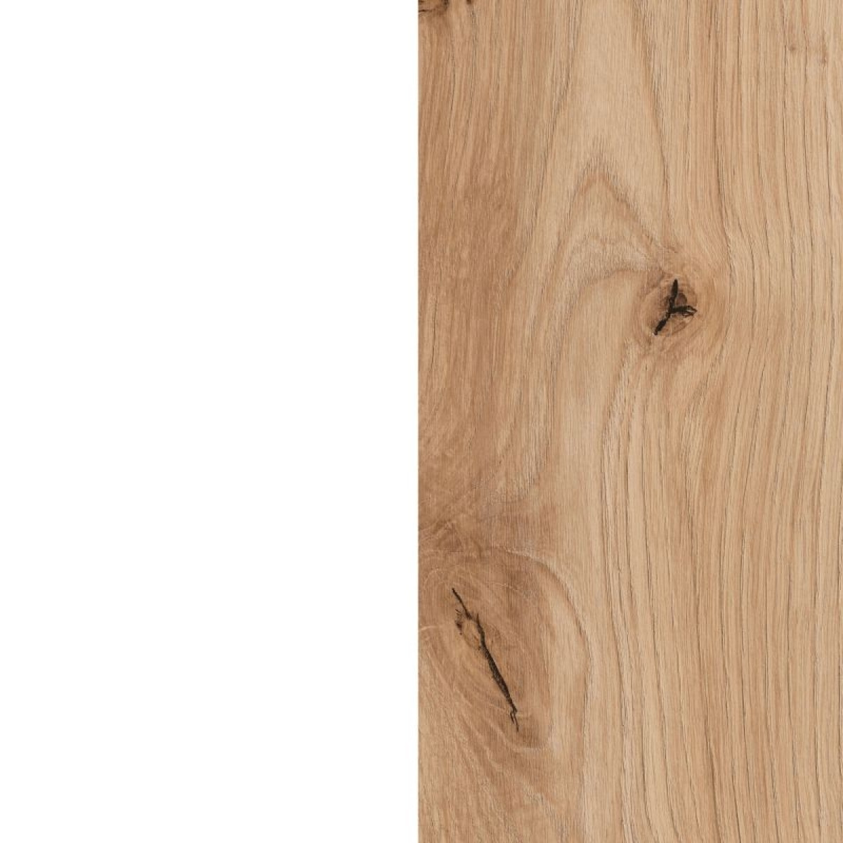 Mesa de centro Iris Blanco Artik (Blanco Mate) - Roble Nodi