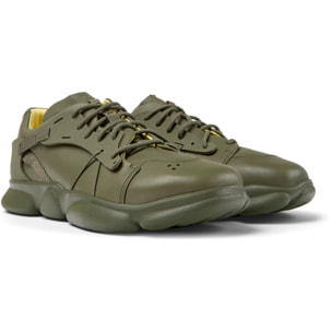 Sneakers - CAMPER Karst - Verde - Pelle liscia / Gomma