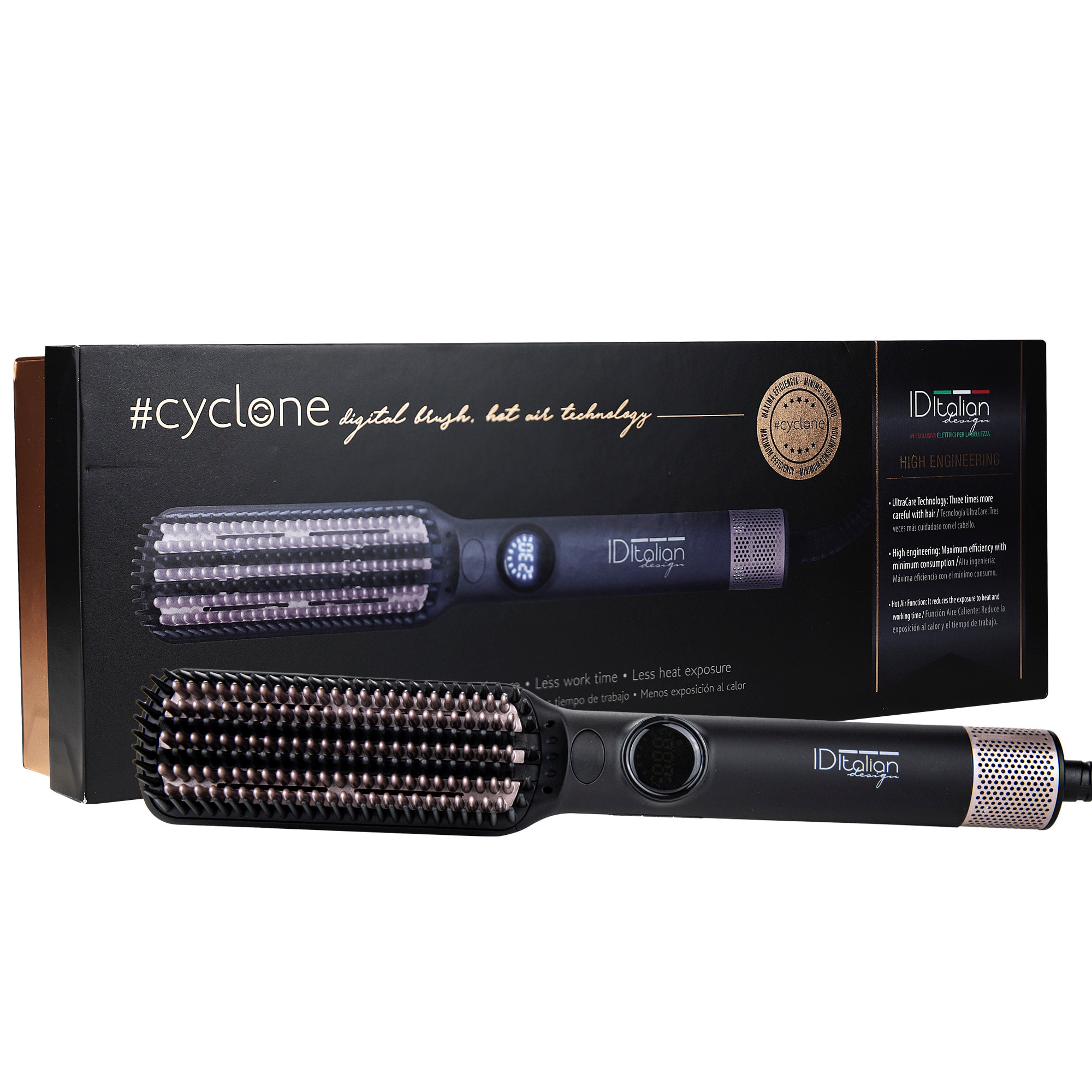 Spazzola asciugacapelli professionale Cyclone Digital Air Tech