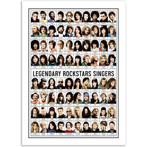 Affiche - Legendary Rockstars Singers - Olivier Bourdereau