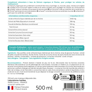 ISN - Silibiol Buvable - Complément alimentaire à base de Silicium organique et plantes - Protection cellulaire & anti-âge - Flacon 500 ml - Goût Framboise - Lot de 2 produits