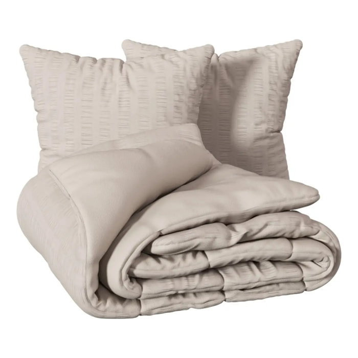 Parure de lit Irhia 240x220cm beige