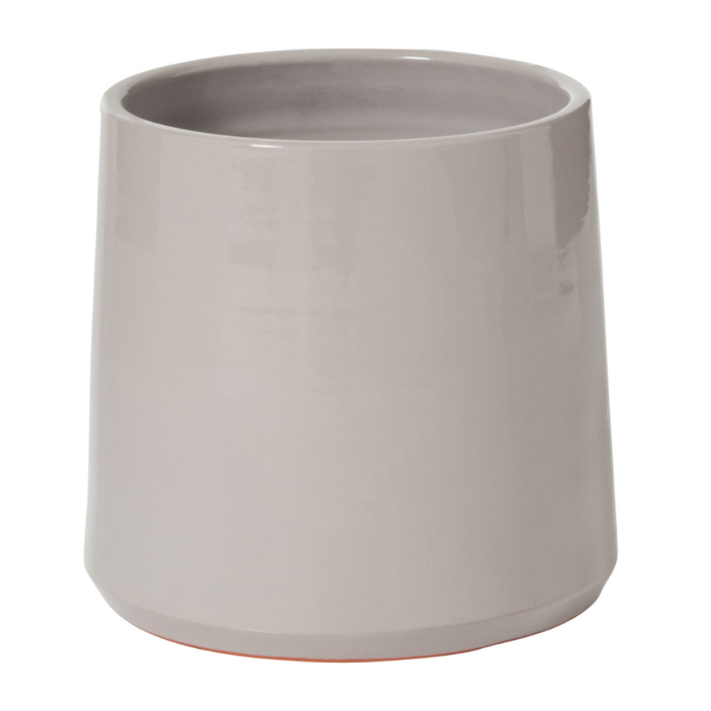 J-Line cache-pot Rond - céramique - gris - medium - Ø 23 cm