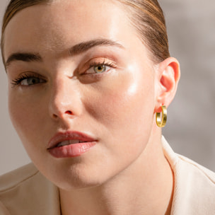 Pendientes acabado oro 18K
