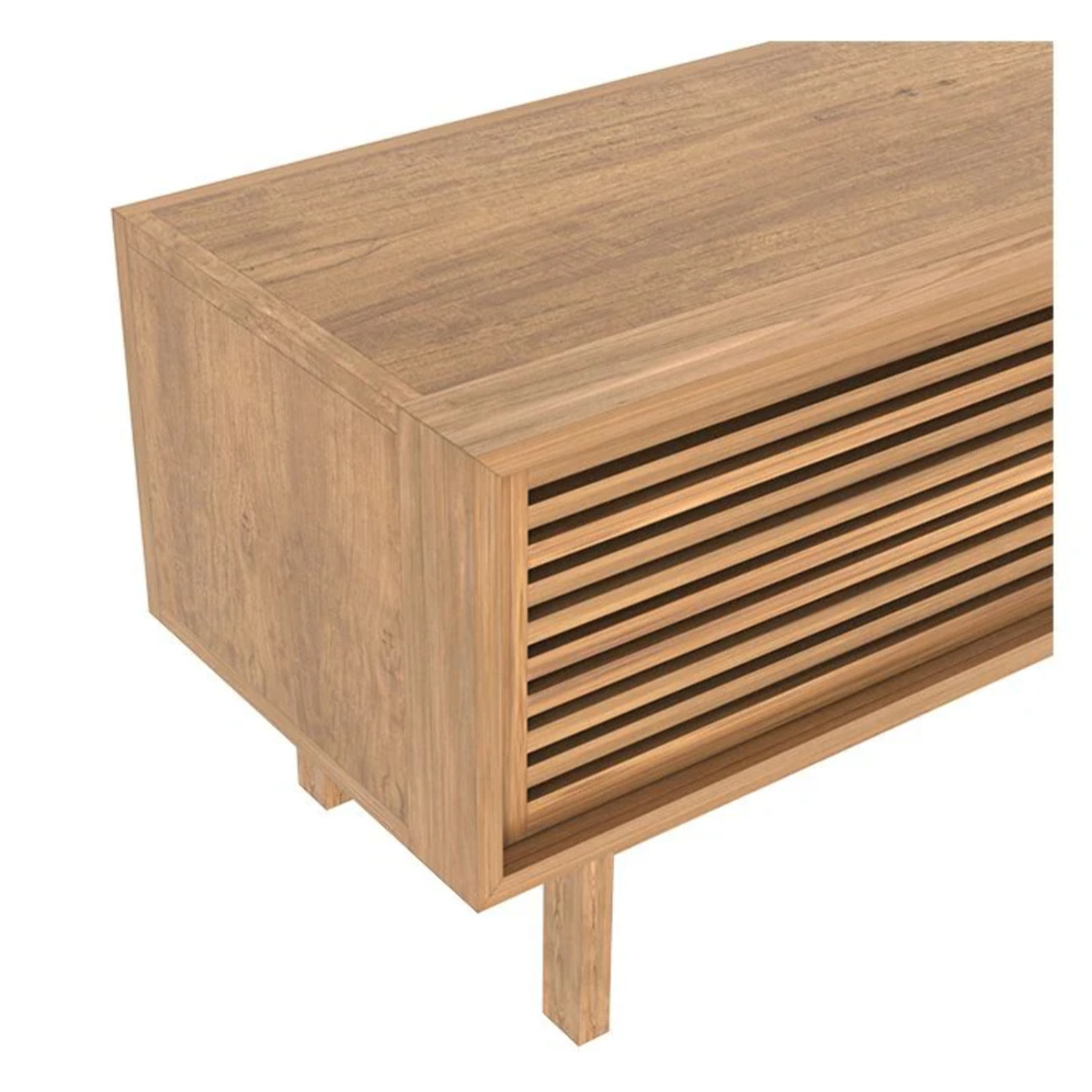 Meuble TV en bois de teck 120 cm - Bormes