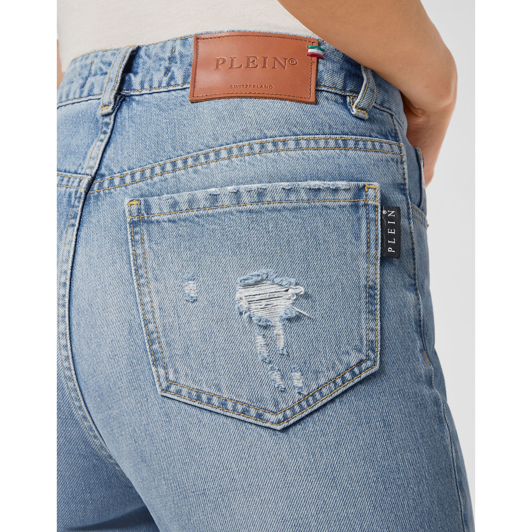 PHILIPP PLEIN Denim Trousers Boyfriend Fit