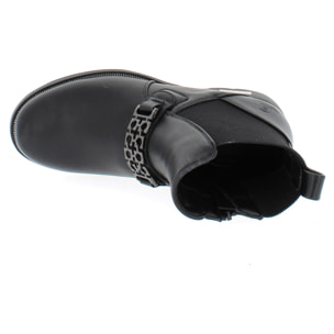 Armata di Mare Scarpe Donna Chelsea Boots con Decorazione Fibbia in Metallo AMD W52C60 Black