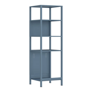Colonna bagno in metallo 35x35x120cm blu - Pop