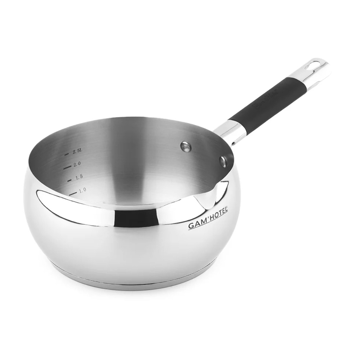 Set de 4 casseroles en inox 18/8 (14,16,18,20 cm)